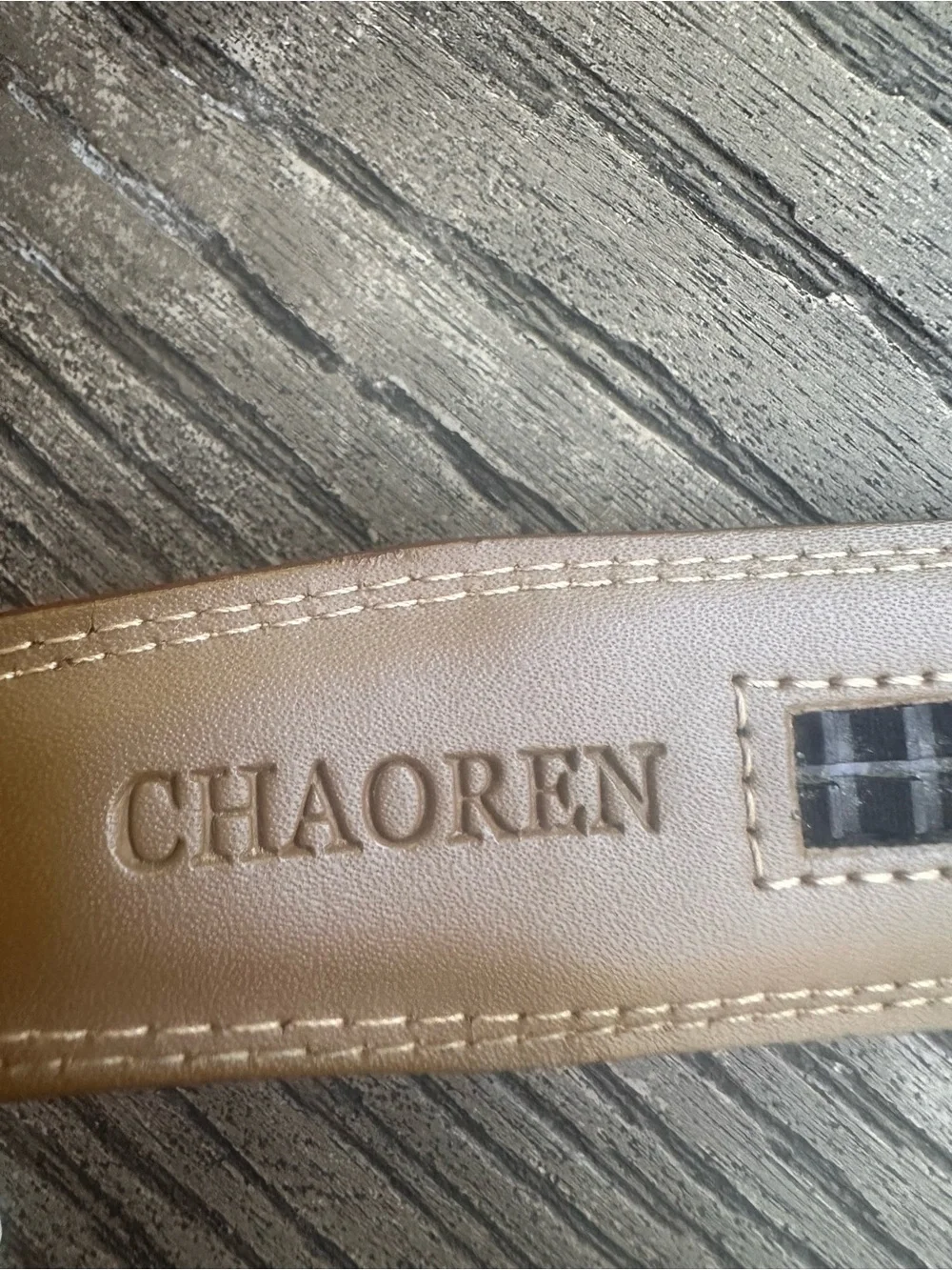 Chaoren Men's Brown Leather 30